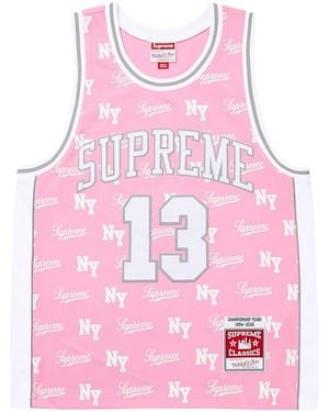Supreme Mitchell & Ness Monogram Basketball Jersey "Ss26 - Black