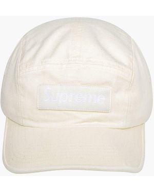 Supreme Washed Chino Twill Camp Cap "fw 21" - Black