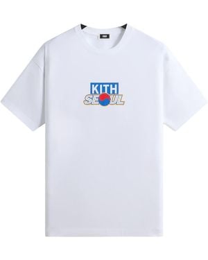 Kith Seoul Classic Logo T-Shirt Khmg030075 101" - Black
