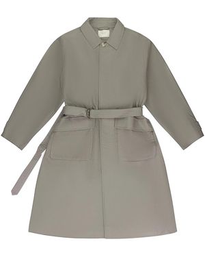 Aimé Leon Dore Belted Topcoat Ald Motw 0012" - Black