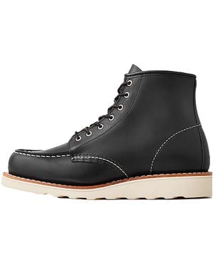 Red Wing Classic Moc 6 Inch Short Boot Boundary" 3373" - Black