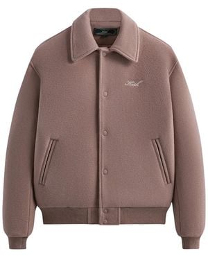 Kith Wool Coaches Jacket "Rose" Khm010385 513" - Pink