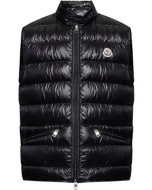 Moncler Gui Zipper Slim Fit Vest 1A107 00 53029 999" - Black