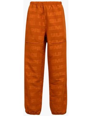 Supreme Logo Ripstop Track Pant "fw 21" - Orange
