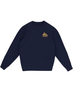 Aimé Leon Dore Unisphere Long-Sleeve T-Shirt "Evening" Ss22Cs015 Evening" - Blue