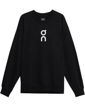 On Shoes Club Crew Neck Sweatshirt 1Me10340553" - Black