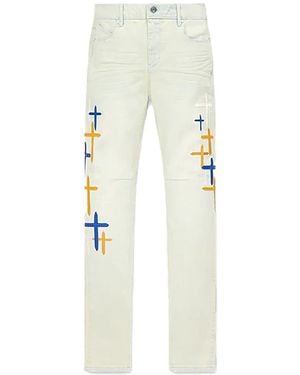 RTA Bryant Skinny Jean "Stormy Sky Cross Patch" Mpvcd996 J1205Stscp" - Black