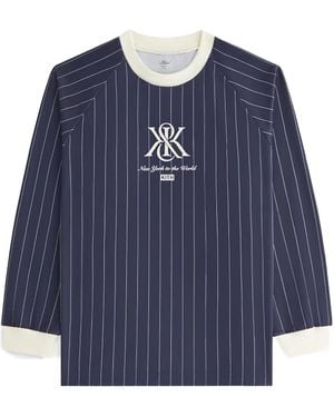 Kith Ridley Crest 'Ny To The World' L/Top Khw030638 413" - Blue