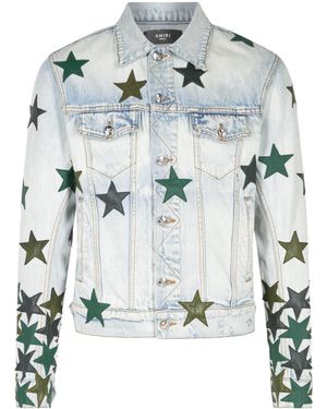 Amiri Chemist Trucker Jacket "Light" Mdt001 485" - Black