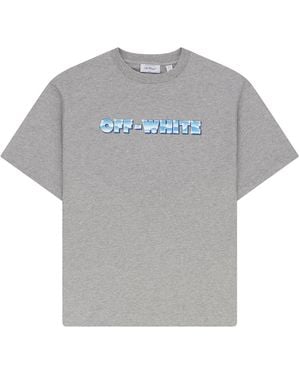 Off-White c/o Virgil Abloh Metal Arrow Skate T-Shirt "Heather" 44Maa120F5004 030" - Black