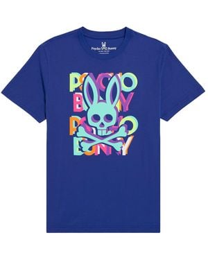 Psycho Bunny Hudson T-Shirt "Sapphire" B6U209S1Pc Sph" - Blue