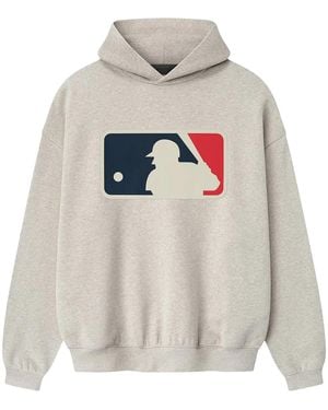 Fear Of God Essentials Mlb Sport Hoodie "Heather Stone" 192Ml254205F" - Black