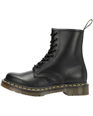 Dr. Martens 1460 Smooth Leather Lace Up Boots 11821006" - Black