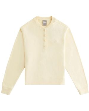 Kith Asher Henley Sweatshirt "Vital" Khw030224 709" - Black