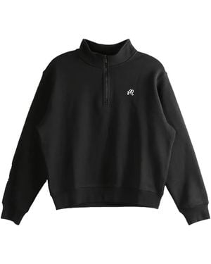 Malbon Golf Delilah Sweatshirt Mw 0290 Blk" - Black