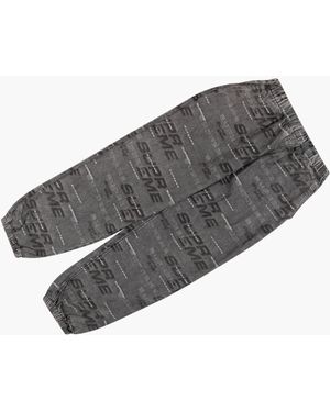 Supreme Dimensions Logo Denim Skate Pa "fw 19" - Gray