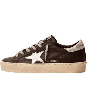Golden Goose Hi Star "Off" Gwf00118.F000328.90179" - Black