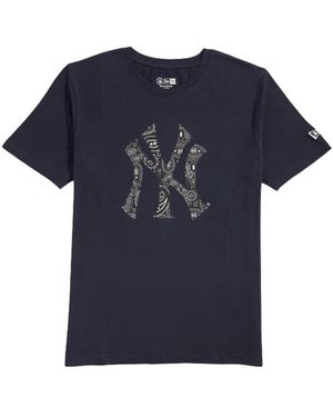 KTZ Mlb New York Yankees Paisley Elements S/S T-Shirt 12852908" - Blue