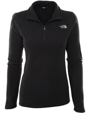 The North Face Glacier 1/4 Zip Fleece Jacket "Tnf" A2Red Jk3" - Black