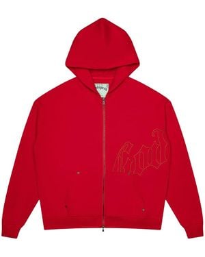 GODSPEED NEW YORK Og Logo Hoodie "Double" Js8Frt3K" - Red
