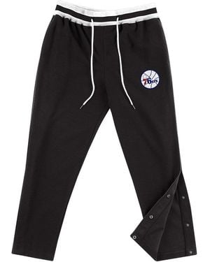 Mitchell & Ness Nba Reversed Fleece Tearaway Pant "Philadelphia 76Ers - Black