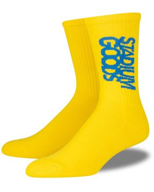 Stadium Goods Crew Sock "Cal" Sgs0303" - Yellow