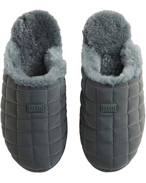 Kith Mas Puffed Logo Slippers "Machine" 223" - Black