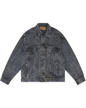 Levi's Vintage Trucker Denim Jacket "Acid Wash" 705070253" - Black