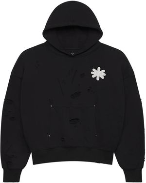 LOSTSHDWS Dstry Dbl Layer Logo Hoodie Lst 21 22589 Blk" - Black