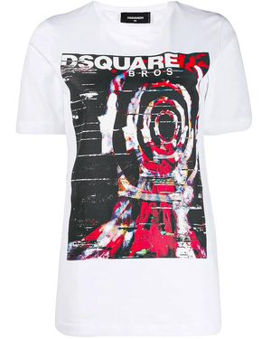 DSquared² Logo Graphic T-Shirt S72Gd0166-S22844-100" - Black