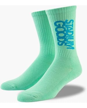 Stadium Goods Crew Sock "fish Tank" - Green