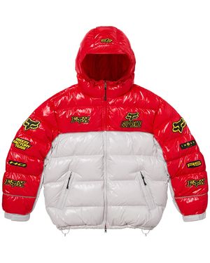 Supreme Fox Racing Shiny Down Puffer Jacket "Fw25 - Red