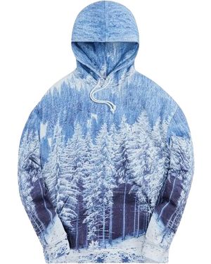 Kith Winter Forest Hoodie Khm030345 101" - Blue