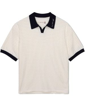 Honor The Gift Pique Colourblock Polo Shirt "Bone" Htg260217002 Bone" - Black