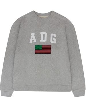 DENIM TEARS 1619 Crewneck Jumper Dt852" - Black
