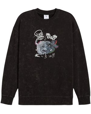 PUMA Relaxed Graphic Crew Tr 630100 01" - Black
