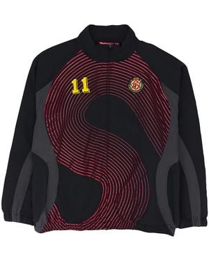 Supreme S Logo Track Jacket Su26023" - Black