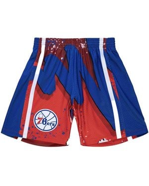 Mitchell & Ness Hyper Hoops Swingman Shorts "Nba 1996 Philadelphia 76Ers" Pfsw1254 P7696Pppscar" - Blue