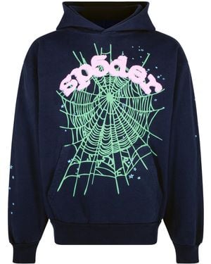 Sp5der Og Web Hoodie M01Ss001Ognp" - Black