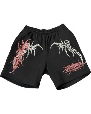 REVENGE Rolling Loud Temple Shorts 2Arjum1I" - Black