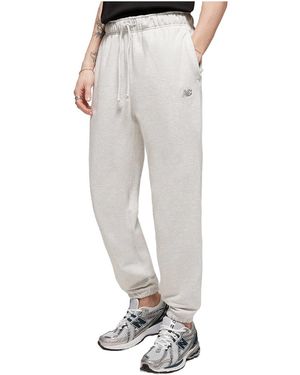 New Balance Athletics French Terry Jogger "Ash Heather" Mp41508Ahh" - Black