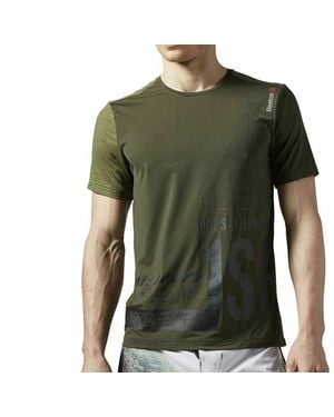 Reebok One Series Running Shortsleeve Activchill T-Shirt "Poppy" S94224" - Green
