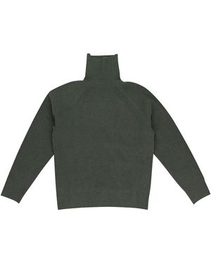 Aimé Leon Dore Boiled Wool Turtleneck Jumper Ald Mtps 0087" - Green