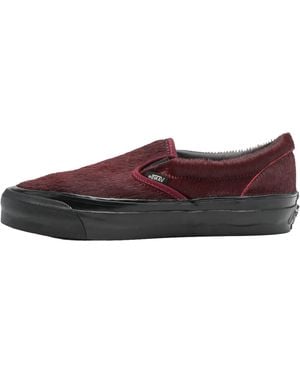 Vans Classic Slip-On 98 Lx "Pony Hair Burgundy" Vn000Eezbrg" - Black