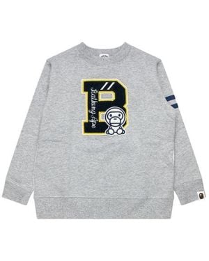 A Bathing Ape Milo University Crewneck - Black