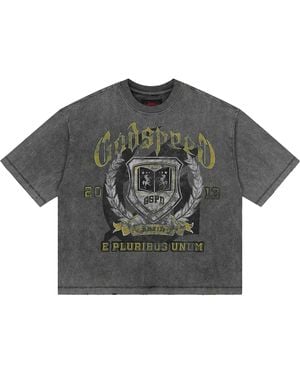 GODSPEED NEW YORK Gspd Crest T-Shirt Wash" Gs724" - Black