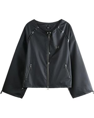 THUG CLUB Seam Sealed Taped Line Jacket Tc26Jk0202" - Black