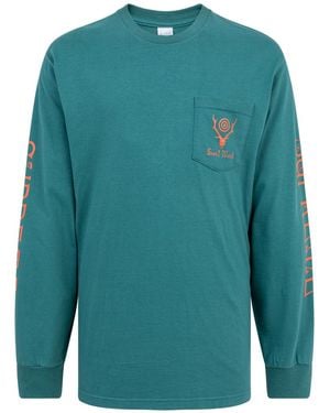 Supreme South2 West8 L/S Pocket T-Shirt "Ss21" Su10675" - Green