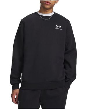 Under Armour Essential Fleece Crew Top 1374250 001" - Black
