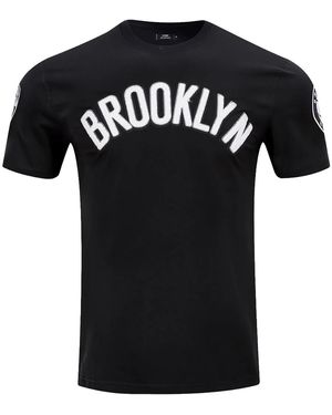 Pro Standard Nba Brooklyn Nets Classic T-Shirt Bbn151534 Blk" - Black